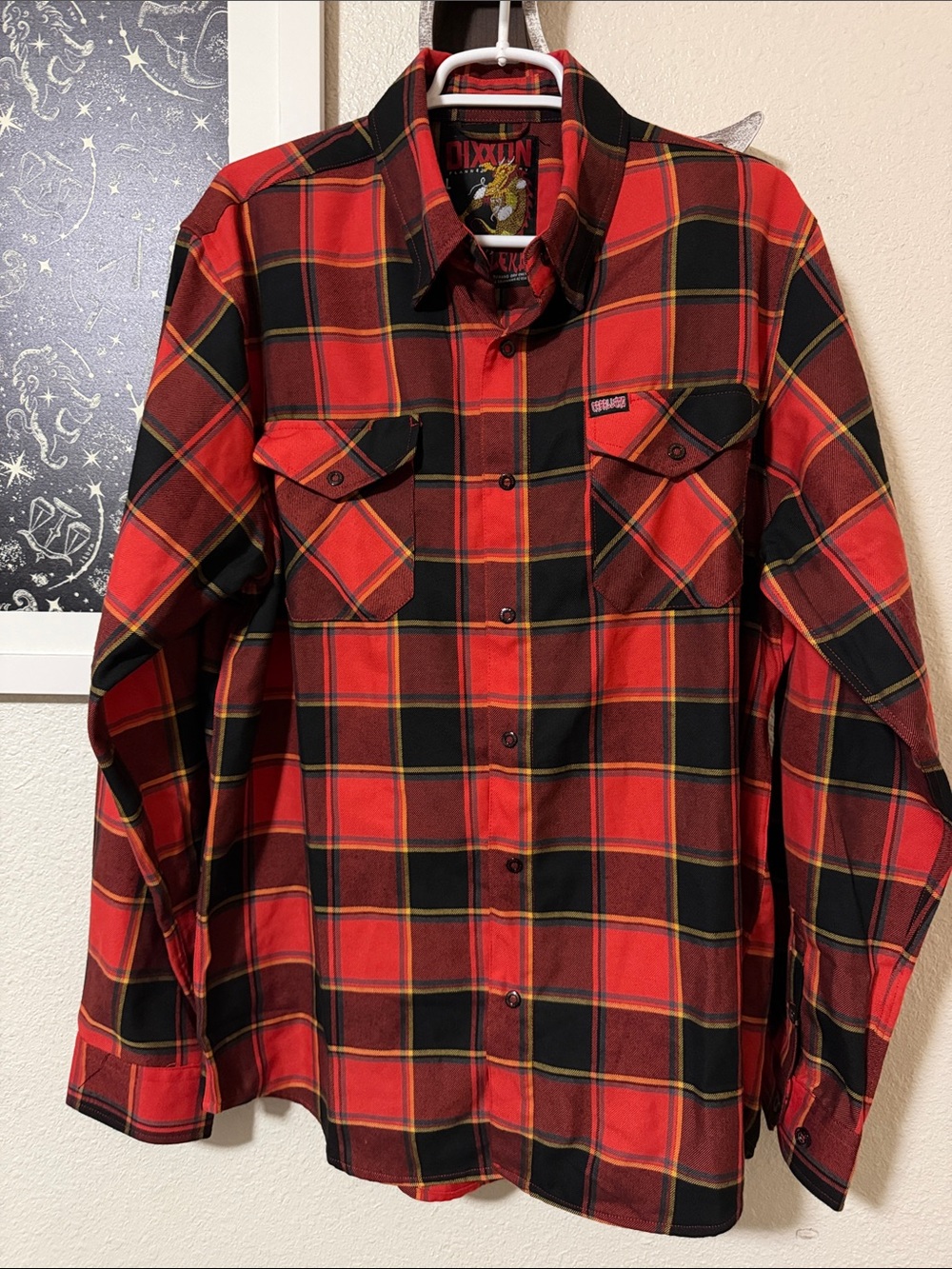 Dixxon Steve Caballero Dragon Flannel Size L